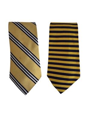 Brooks Brothers Makers Vintage USA Silk Necktie Lot of 2 Striped Ties